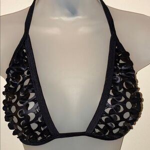 Black Halter Bikini Set 3 pieces